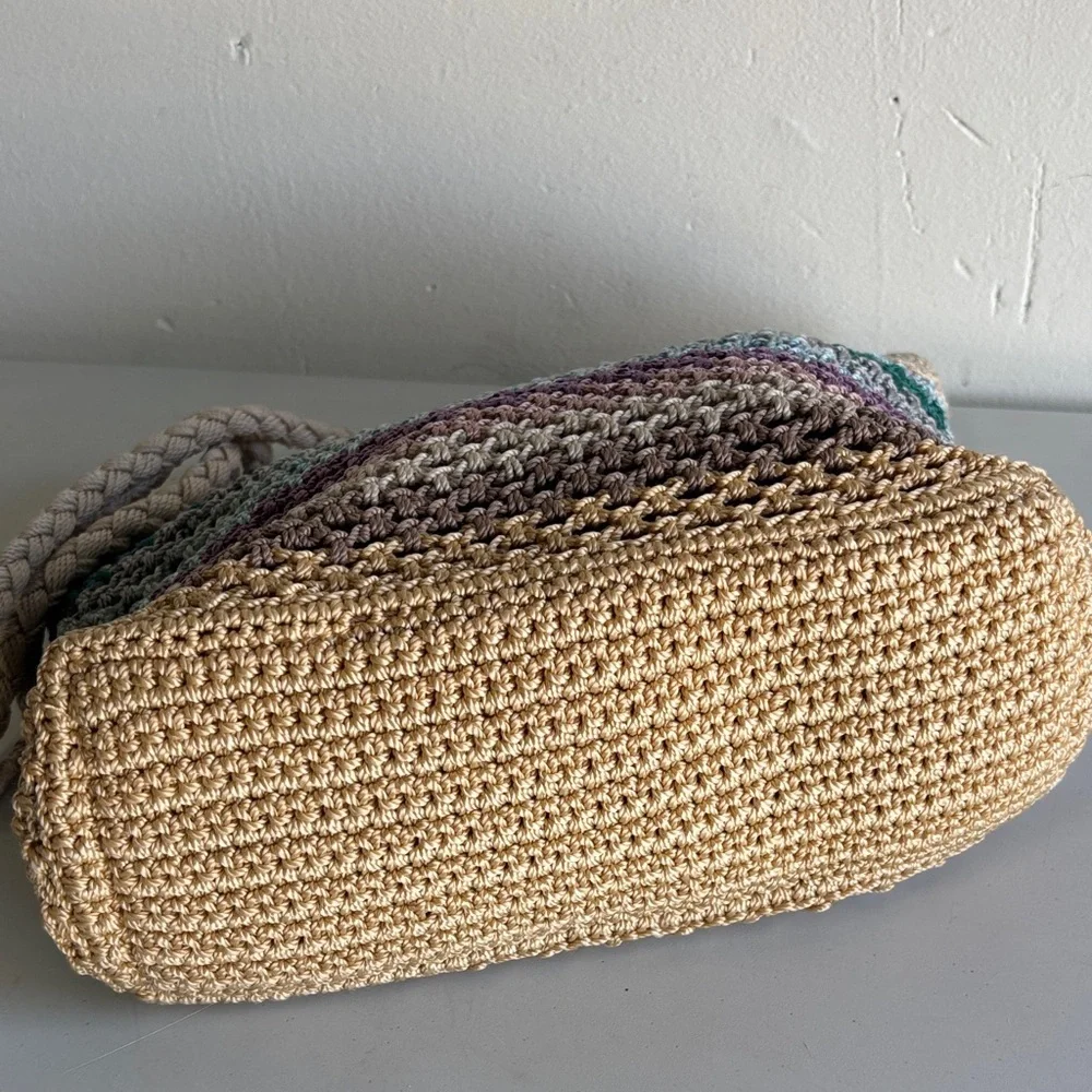 The Sak crochet bag tote and wristlet Combo set